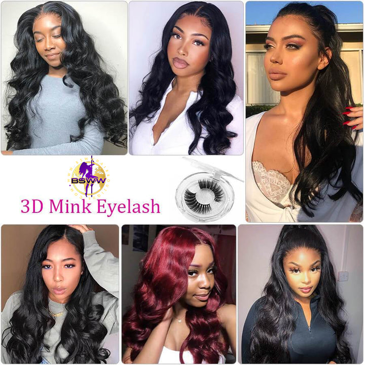 Body Wave 5x5 Invisible HD Lace Closure Wigs Pre Plucked Natural Black Human Hair Wigss For Women
