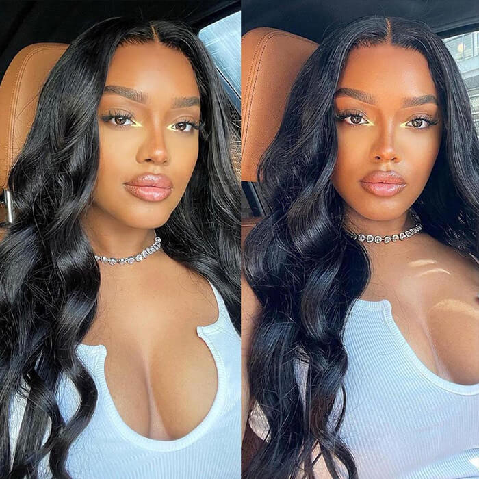 Body Wave 13x4 Pre Cut Lace Frontal Wigs For Women No Glue Wear And Go Glueless Wigs