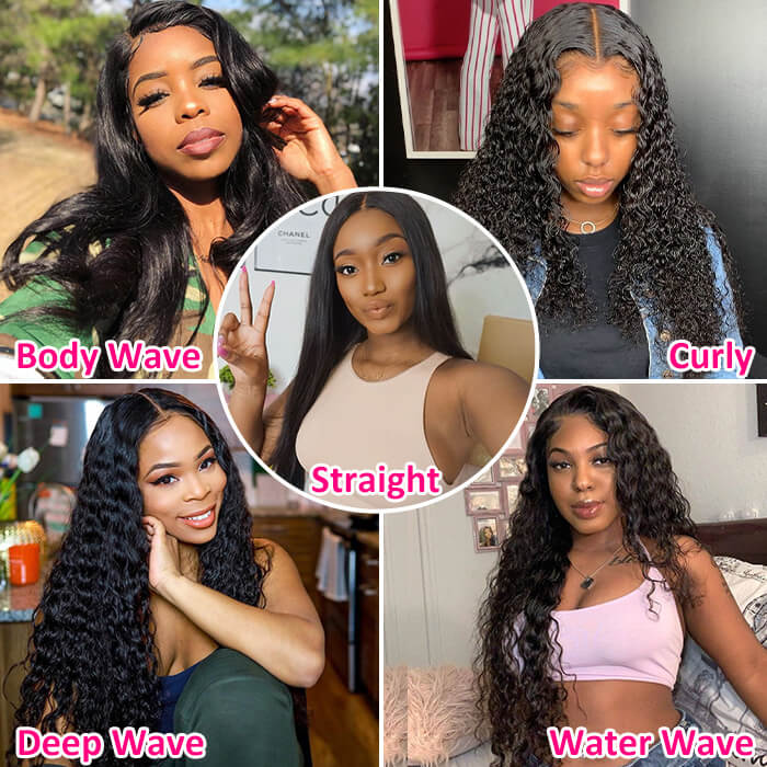 Beginnger-friendly 4x4 HD Lace Closure Wigs Human Hair Pre Plucked Hairline