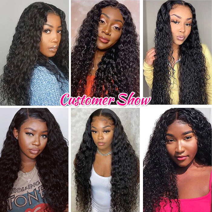 Brazilian Water Wave 5x5 HD Lace Human Hair Wigs Pre Plucked Glueless Lace Wigs