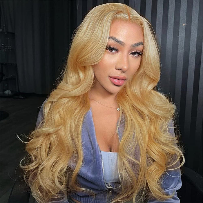 #27 Honey Blonde Straight/Body Wave Upgrade 8x5 Pre Cut HD Lace Wear & Go Glueless Human Hair Wigs