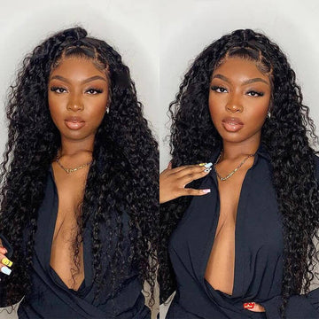 Curly Wigs 13*6 Full Lace Wigs Skin Melt HD Transparent Lace Frontal Wigs Glueless Human Hair Wigs