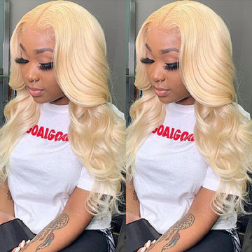 613 Lace Frontal Wigs Body Wave Blonde Human Hair Wigs 13x4 13x6 HD Transparent Lace Wigs