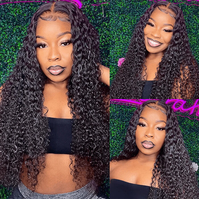 Curly Hair 5x5 HD Lace Closure Wigs 100% Virgin Human Hair Wigs Pre Plucked Hairline Glueless Wigs