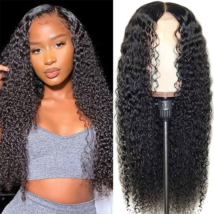Curly Hair 5x5 HD Lace Closure Wigs 100% Virgin Human Hair Wigs Pre Plucked Hairline Glueless Wigs