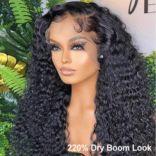 Curly Wigs 13*6 Full Lace Wigs Skin Melt HD Transparent Lace Frontal Wigs Glueless Human Hair Wigs