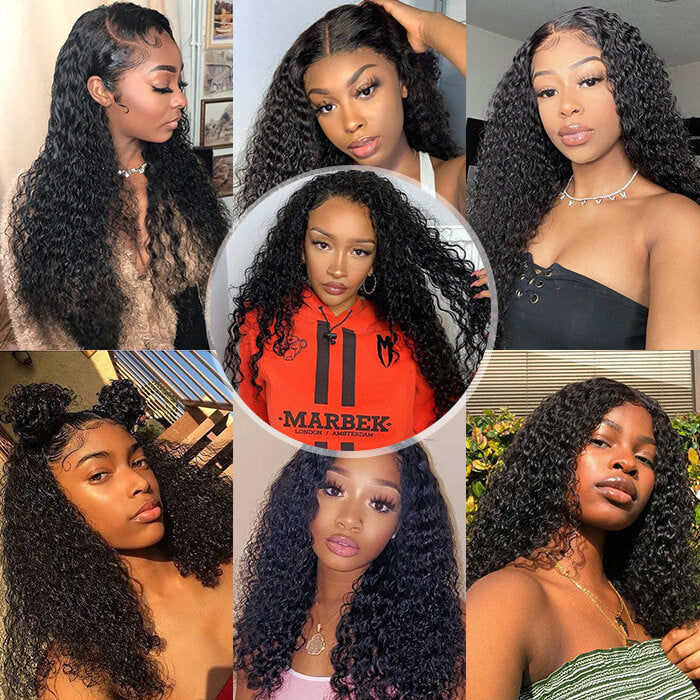 Curly Hair 5x5 HD Lace Closure Wigs 100% Virgin Human Hair Wigs Pre Plucked Hairline Glueless Wigs