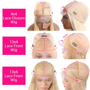 613 Lace Frontal Wigs Body Wave Blonde Human Hair Wigs 13x4 13x6 HD Transparent Lace Wigs