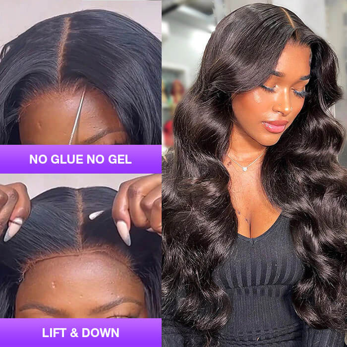 Body Wave 4x4 5x5 Pre Cut HD Lace Closure Wigs Human Hair Wear & Go Glueless Wigs With Breathable Cap-Air Wig