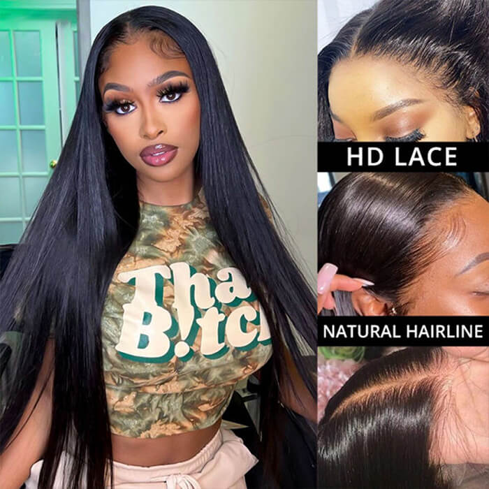 13*4 HD Lace Front Wigs And 4*4 Lace Closure Wigs Straight Human Hair Wigs