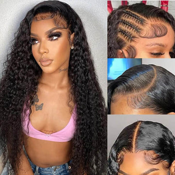 Curly Wigs 13*6 Full Lace Wigs Skin Melt HD Transparent Lace Frontal Wigs Glueless Human Hair Wigs