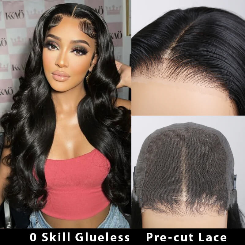 Body Wave 4x4 5x5 Pre Cut HD Lace Closure Wigs Human Hair Wear & Go Glueless Wigs With Breathable Cap-Air Wig