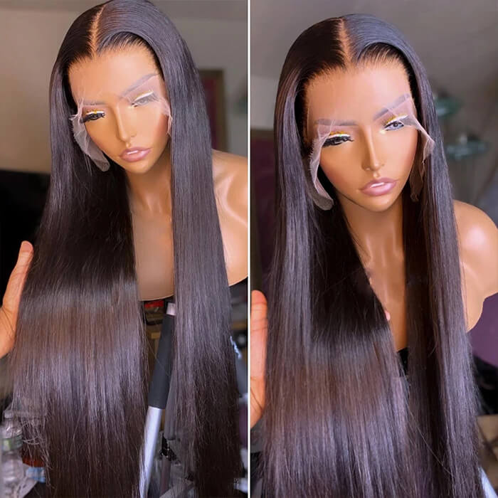 HD Transparent Lace Front Human Hair Wigs 13x4/13x6 Straight Frontal Wigs For Women