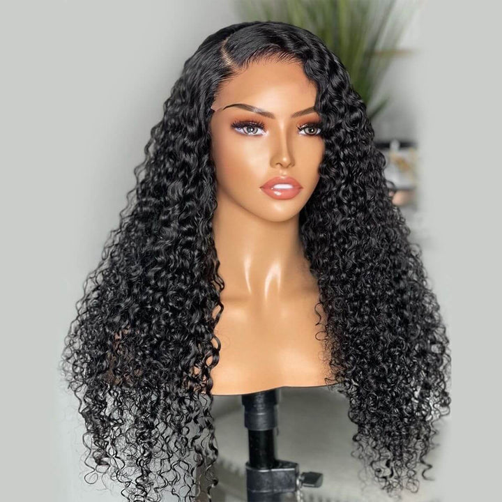 Curly Hair 5x5 HD Lace Closure Wigs 100% Virgin Human Hair Wigs Pre Plucked Hairline Glueless Wigs