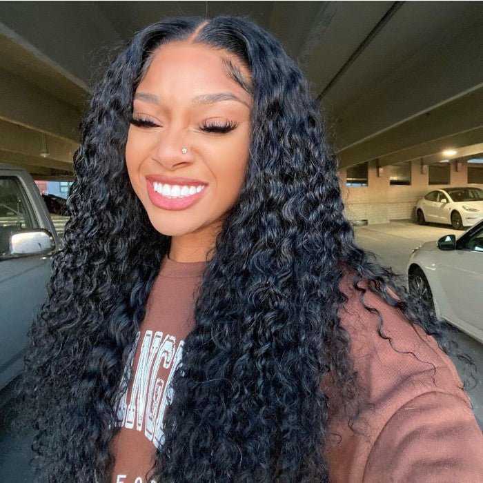 Deep Wave 13x4 HD Transparent Lace Front Wigs Virgin Human Hair | Glueless Wigs