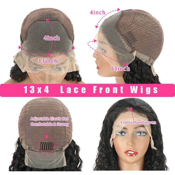 HD Lace Wigs 13*4 Frontal Wigs Skin Melt Transparent Human Hair Wigs