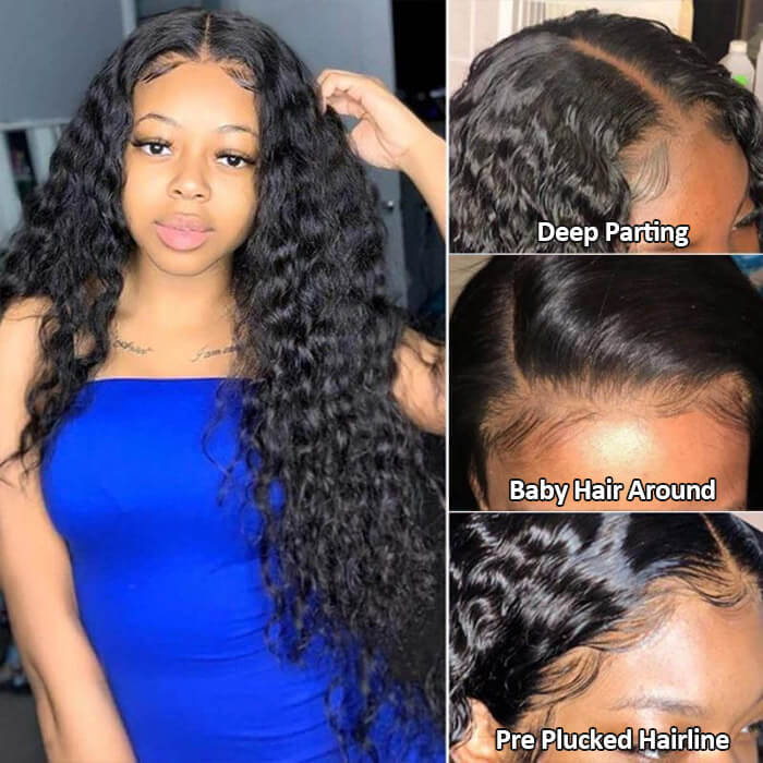 Beginnger-friendly 4x4 HD Lace Closure Wigs Human Hair Pre Plucked Hairline