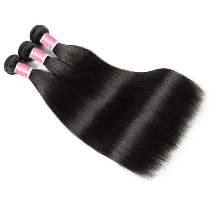 Malaysian Straight Hair 3/4 Bundle Deals Unprocessed Virgin Human Hair Bundles