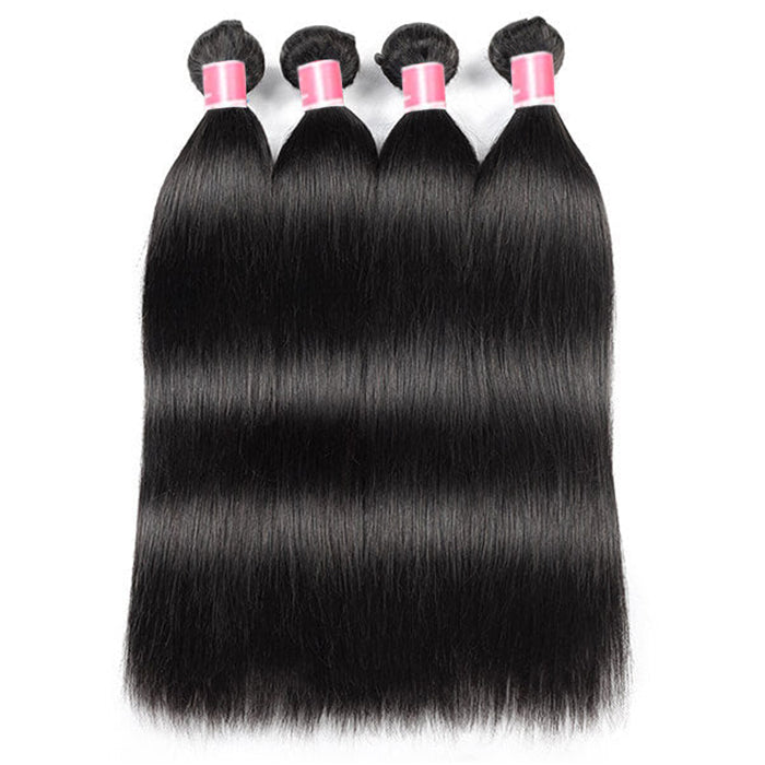 Malaysian Straight Hair 3/4 Bundle Deals Unprocessed Virgin Human Hair Bundles