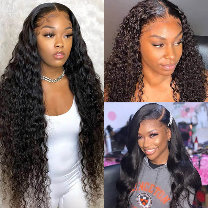 Skin Melt HD Lace Wigs 13*6 Lace Frontal Wigs Glueless Human Hair Wigs