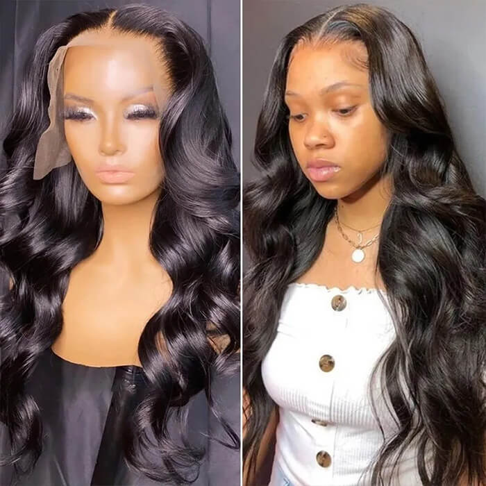 HD Lace Wigs 13*4 Frontal Wigs Skin Melt Transparent Human Hair Wigs