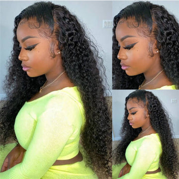 Curly Wigs 13*6 Full Lace Wigs Skin Melt HD Transparent Lace Frontal Wigs Glueless Human Hair Wigs