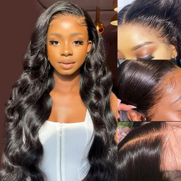 Skin Melt HD Lace Wigs Body Wave 13*4 Lace Front Wigs Human Hair Real Transparent Lace