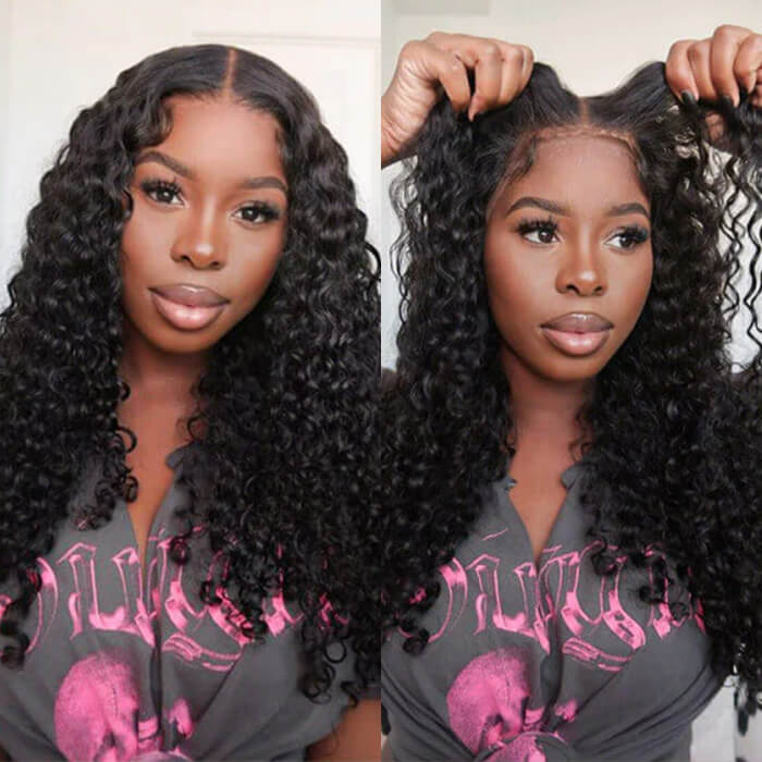 Glueless Wear & Go Wigs - Straight/Body Wave/Deep Wave Human Hair Upgrade 8x5 Lace Closure Wigs