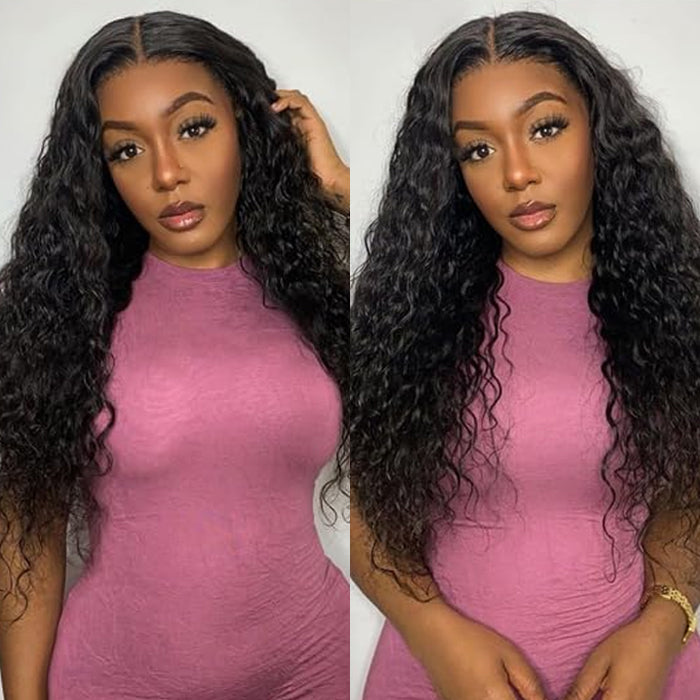 Water Wave Pre Cut 4x4/5x5 HD Lace Closure Wigs Human Hair Wear & Go Glueless Wigs