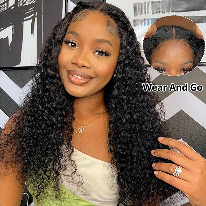 Glueless Curly Wigs 7x5/6x4 Pre Cut Lace Closure Wigs For Women No Glue Wear And Go Wigs