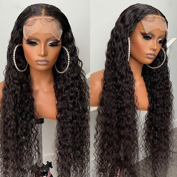 Brazilian Water Wave 5x5 HD Lace Human Hair Wigs Pre Plucked Glueless Lace Wigs