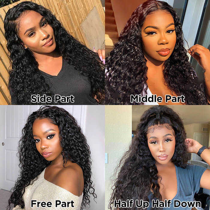 Brazilian Water Wave 5x5 HD Lace Human Hair Wigs Pre Plucked Glueless Lace Wigs